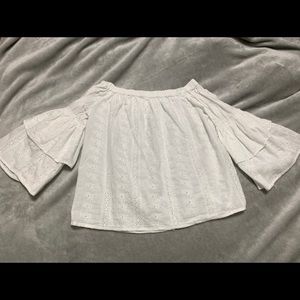 White Off the Shoulder Top